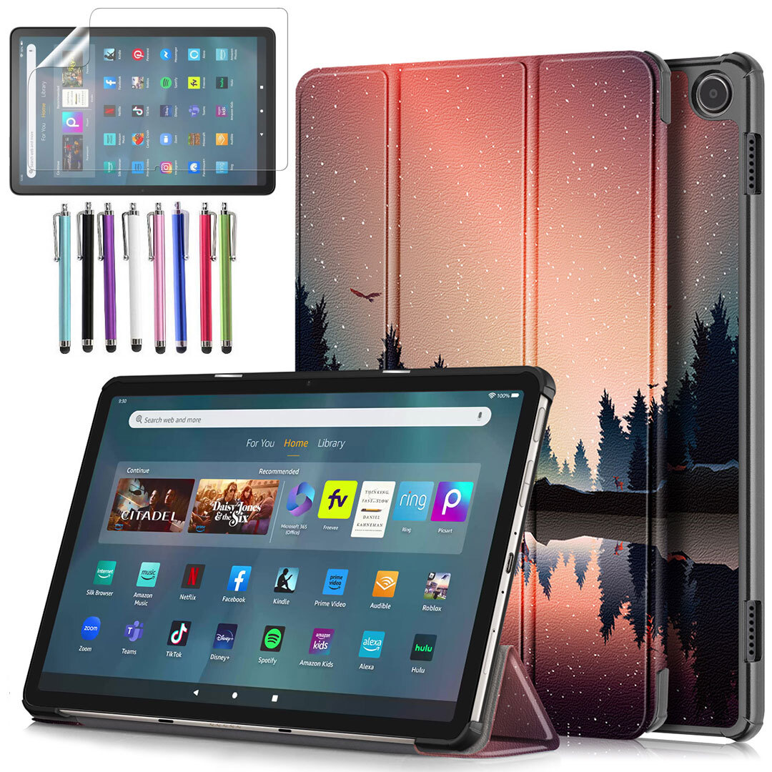 Custodia per Fire Max 11, [Funzione Stand] Smart Cover con Auto