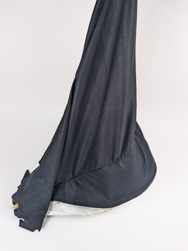 Scream Ghostface Mask White Face Black Shroud Rubber Polyester Vintage Melting - Picture 12 of 14