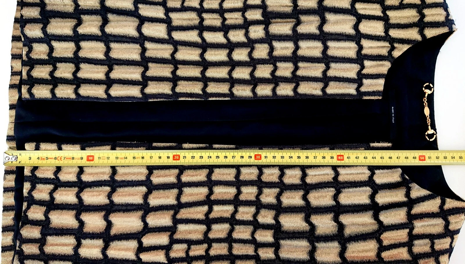 Giacca Gucci donna dorata 286365 (box jacket) taglia 44 (L)