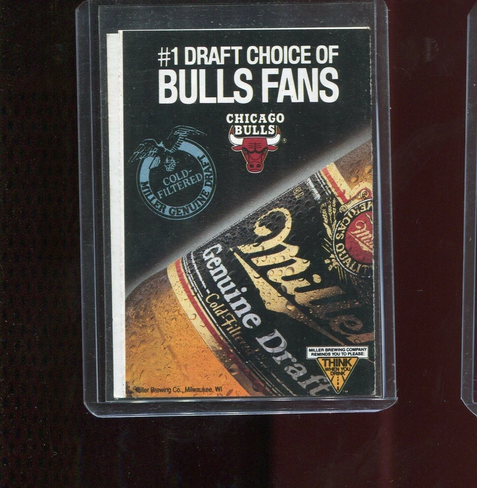 TARJETA CALENDARIO EQUIPO BOLSILLO MICHEAL JORDAN CHICAGO BULLS NBA BALONCESTO 1992 Foto 2 de 2