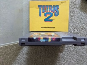 Tetris 2 (Nintendo NES) Aut&eacute;ntico Limpio con manual y estuche
