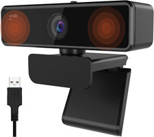 Webcam mit Mikrofon für PC, Full HD 1080P/60...