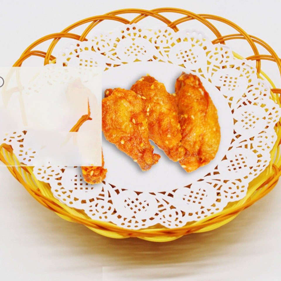 150 Runde Papierdeckchen Für Buffet & Feiern | Elegante Spitzenmuster | 15cm Durchmesser