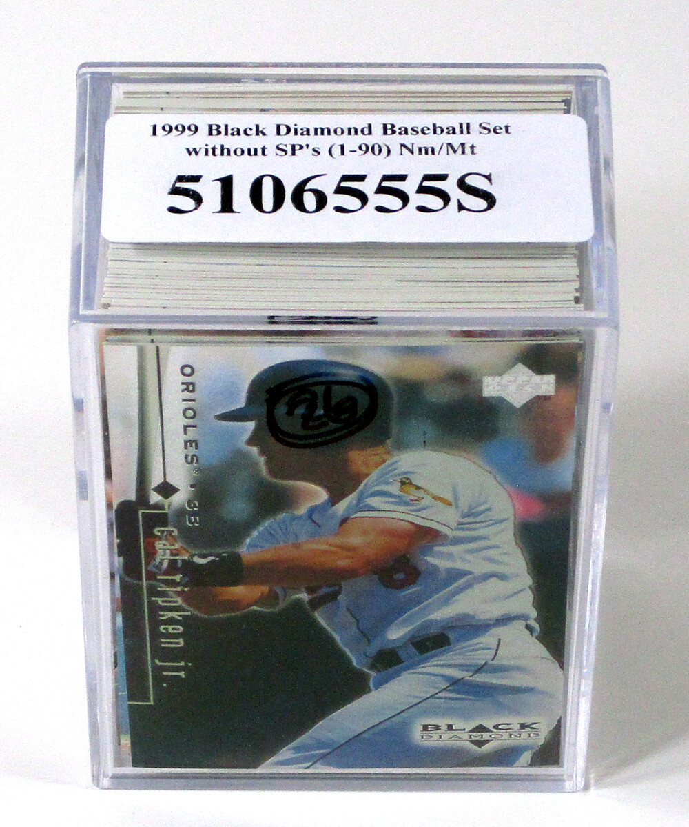 1999 Black Diamond Baseball Set without SP's (190) Nm/Mt Ripken Jeter