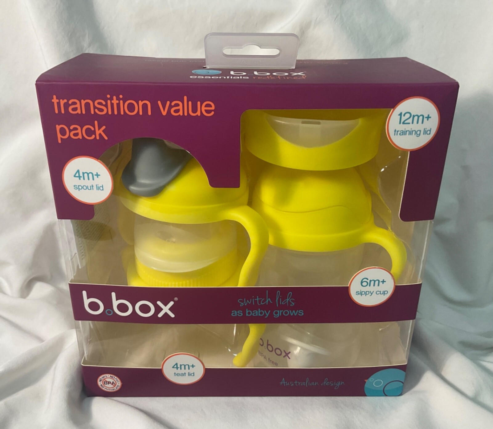 B.box Transition Value Pack Taking Bub From Bottle Feeding To Toddler Training