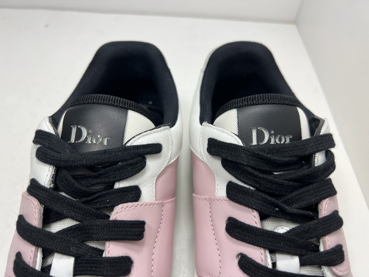 Christian Dior Homme B02 Mens Pink White Leather Low Top Christian Dior Homme B02 Mens Pink White Leather Low Top