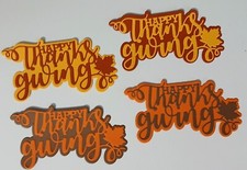 4 PC. THANKSGIVING DIE CUTS FOR CARDMAKING  SCRAPBOOKING AUTUMN/FALL