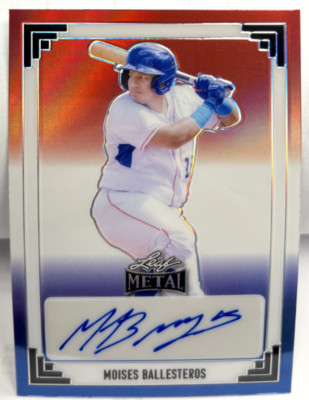 Moises Ballesteros 2024 Leaf Metal '91 RWB Prismatic Autograph