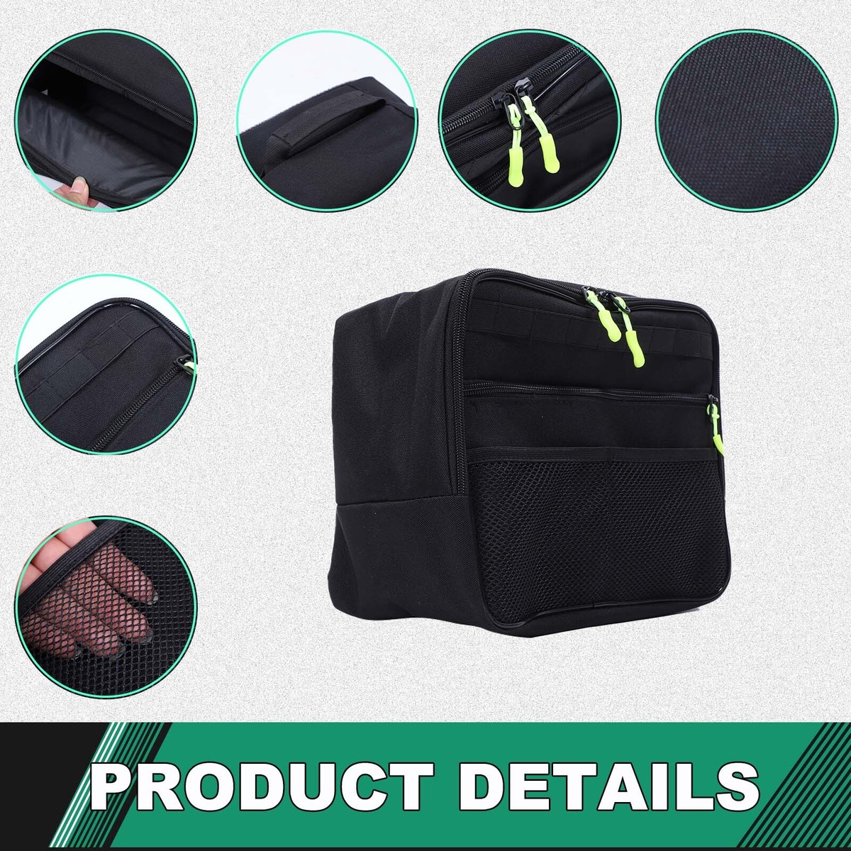 Black Rear Trunk Left Side Storage Bag For Land Rover Range Rover