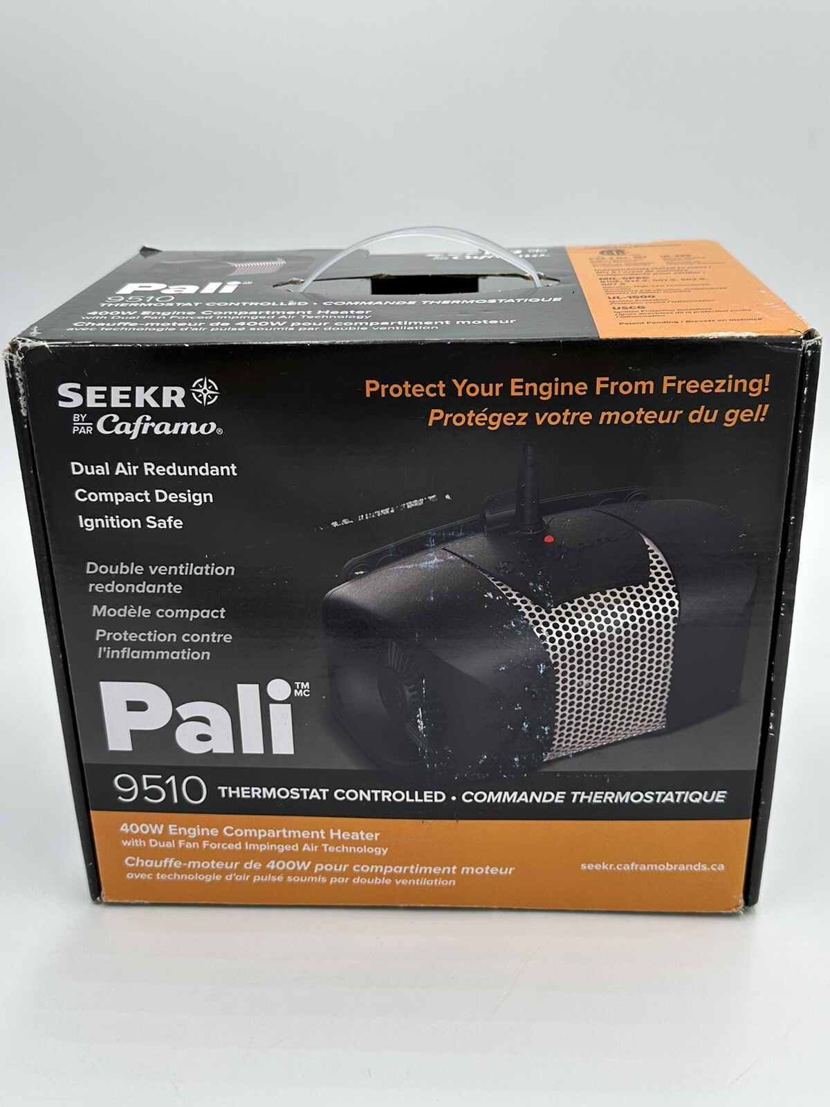 Caframo Pali Engine Room Heater 9510CA-BBX 400W 120V AC 1365 BTU 9510CABBX  | eBay