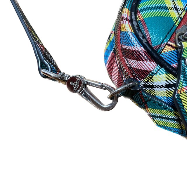 Vivienne Westwood SHUKA TARTAN CAMERA BAG Green Multicolor | eBay