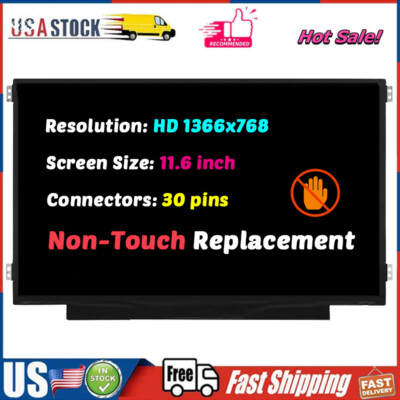 11.6'' for HP Chromebook 11A G8 EE 1366X768 A+ 30pin LCD Non-Touch Screen Display