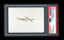 WALLY BERGER SIGNED MINT CUT PSA/DNA AUTO PLAYED IN FIRST MLB ALL STAR GAME