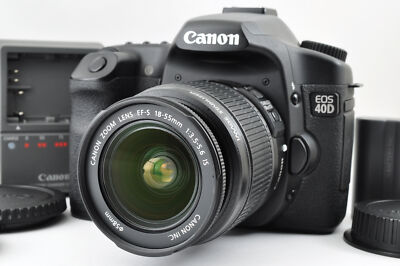 MINT Canon EOS 40D 10.1 MP Digital SLR Camera 14k shots w/18-55mm IS lens