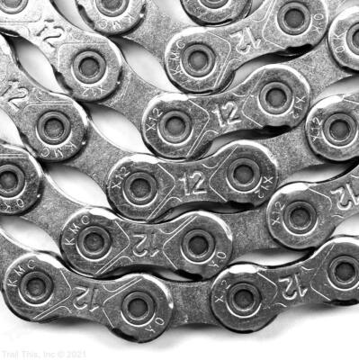KMC X12 12-Speed BULK Bike Chain 126L Silver fits SRAM Shimano