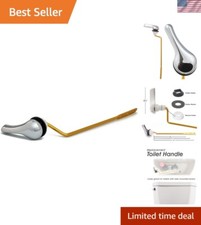 Universal Chrome Toilet Flush Lever - Fits Most Side-Mount Toilets, Easy Install