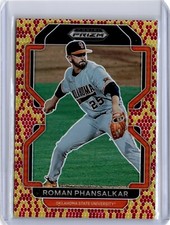 2022 Prizm Draft Picks Snake Skin Roman Phansalkar 13/25 (B22) Angels