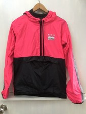 Victoria's Secret Pink Anorak Windbreaker Size XS/S Pullover Pink/Gray/Black