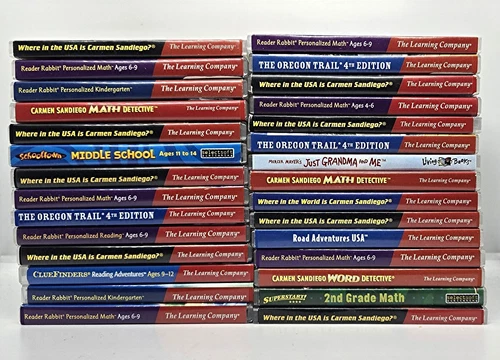 Kids Grade School Edutainment Classic Software Titles 32-Bit PC Compatibility