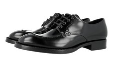 PRADA Leather Derby Loafer Dress Shoes - 2EG229 - Black - NEW