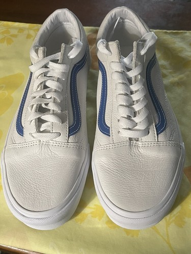 Vans Old Skool SK8 White Canvas Blue 