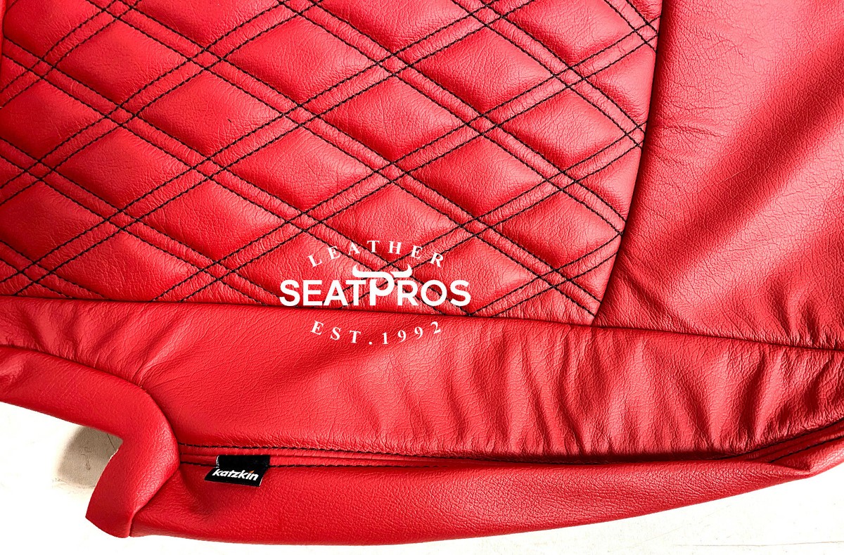 KATZKIN Leather Seat kit for 13-18 Dodge Ram Crew Quad Cab Red