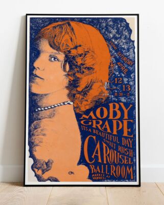 Moby Grape It's A Beautiful Day 1968 Tour Poster - Live Up To 36''