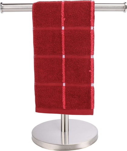 Hand Towel Holder Stand, T-Shape Hand Towel Rack for Bathroom Vanity Countertop,