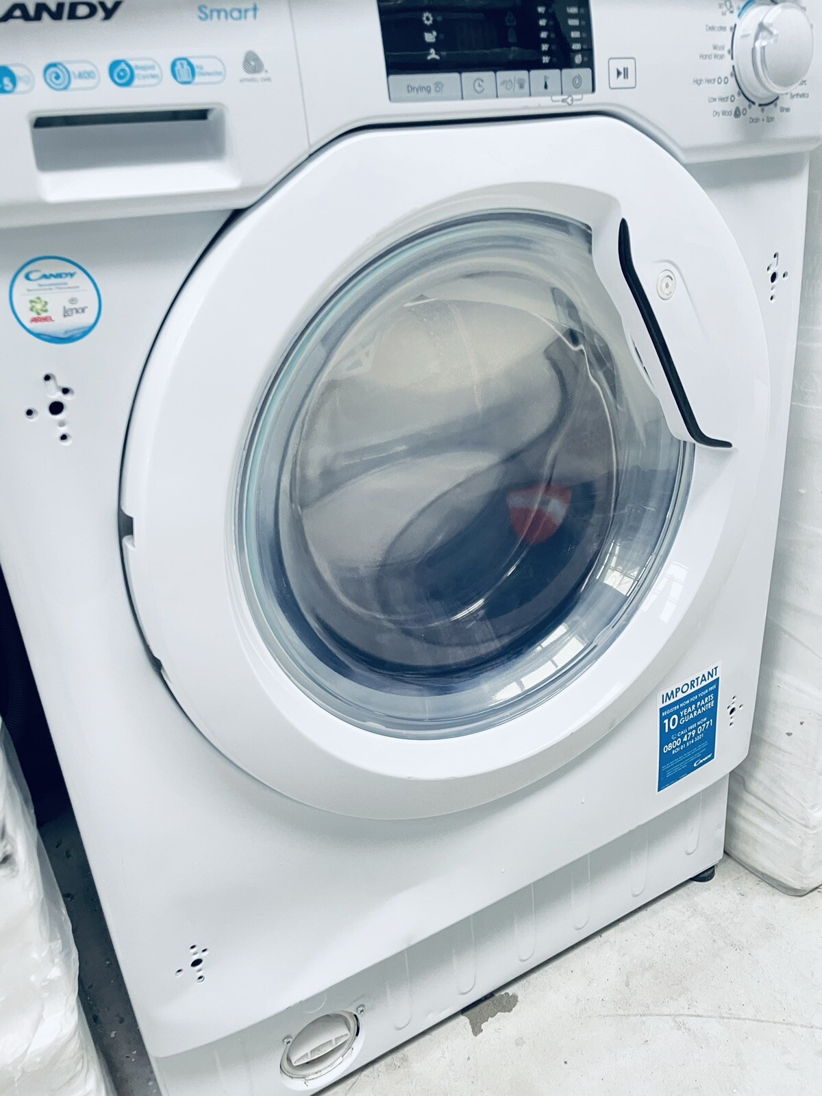 Candy CBD485D2E 8KG Wash & 5KG Dry Built in Integrated Washer Dryer eBay