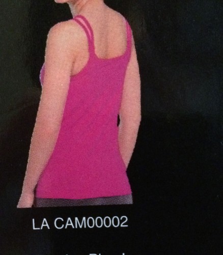 LA GEAR Seamless Sleek Active Camisole Bri Pink Med Support Cami Womens S M L XL - 第 7/7 張圖片