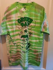 Official Green Day Basket Case Boyfriend Fit Tie Dye Girls T Shirt