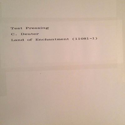 C.DEUTER 'LAND OF ENCHANTMENT' (11081-1) RARE ONE OF A KIND GERMAN TEST PRESSING