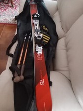 Atomic Backland 78 sci + attacchi Hagan in carbonio+ bacchette+supporti in pelle