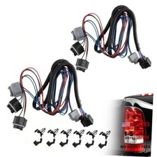 2PCS Rear Tail Light Wiring Harness Kit, Left Driver  Right Passenger Side