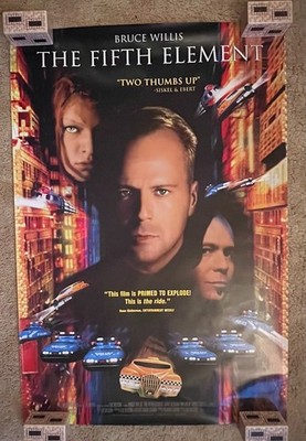 The Fifth Element 1997 Movie Poster 26.5x39.5 Bruce Willis John Malkovich
