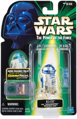 Star Wars Comtech Chip R2-D2 Holographic Princess Leia