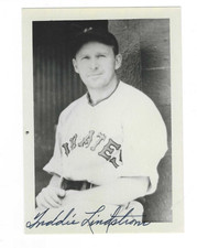 Signed FREDDIE LINDSTROM Pittsburgh Pirates HOF 3.5