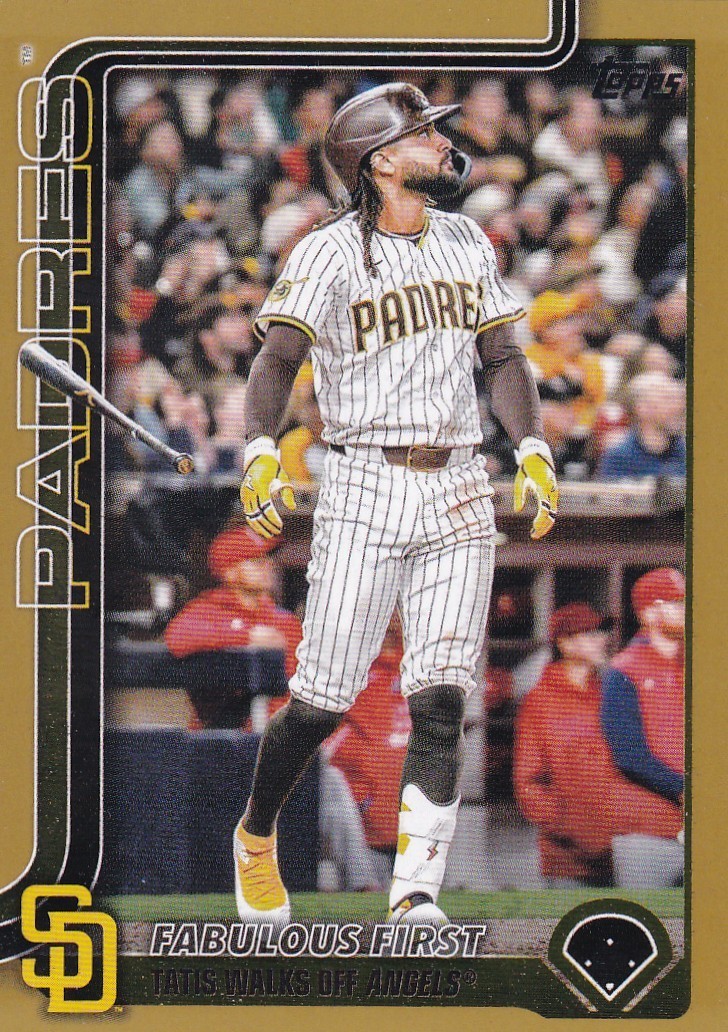 FERNANDO TATIS JR /2025 TOPPS UPDATE GOLD BORDER PARALLEL PADRES #US-217 2025 25