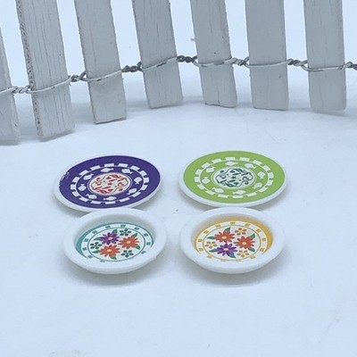 Littlest Pet Shop 4 Plates Saucers  Acessory LPSA
