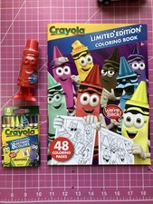 Crayola Limited Edition Coloring Book, 8 Retired Colors, Angie Red Sharpener