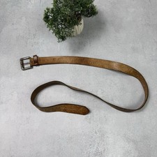 Vintage Levis Logo Belt Leather Brown
