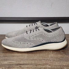 Cole Haan Grand Troy Knit Ox Oxford Wingtip Dress Shoes Size 11.5 Ironstone