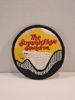 Six Flags ''The Screamin' Eagle Squadron'' Embroidered Patch Round 