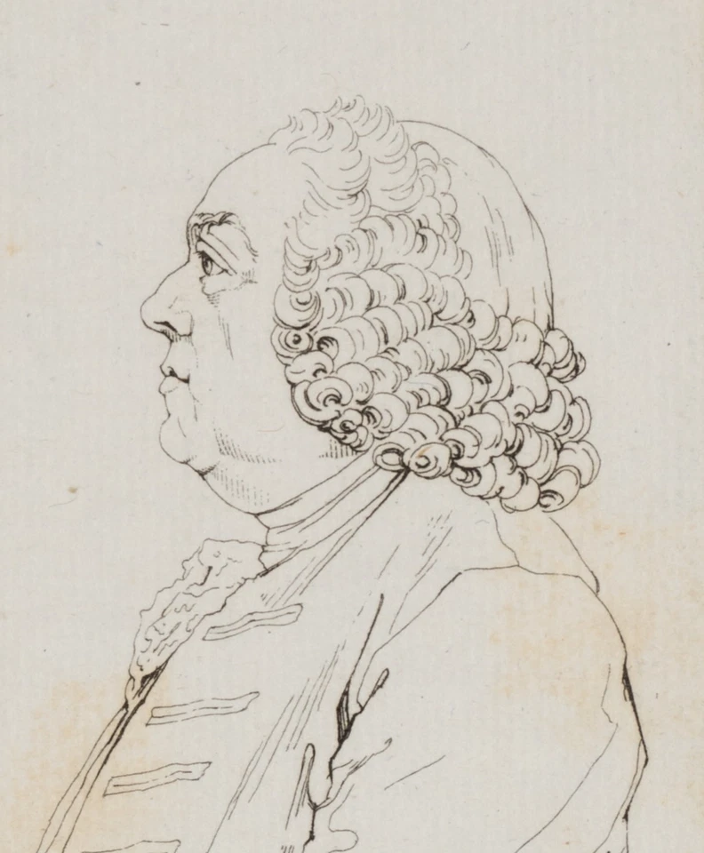 LANDON (*1760) nach SAINT-AUBIN (*1724), Profil des Van Swieten, KSt. Barock - Bild 4 von 4