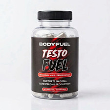 BodyFuel Testo Fuel Testosterone Support Vegan 60 Capsules Supplement