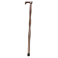Twisted Cane: Vibrant Colorwood Laminate Walking Stick