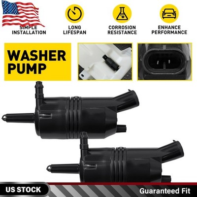 2PCS Windshield Washer Fluid Pump with Grommet 172189 19244683 For
