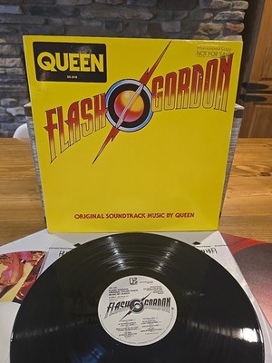 QUEEN Flash Gordon Soundtrack (1980) White Label PROMO Vinyl EX 5E-518