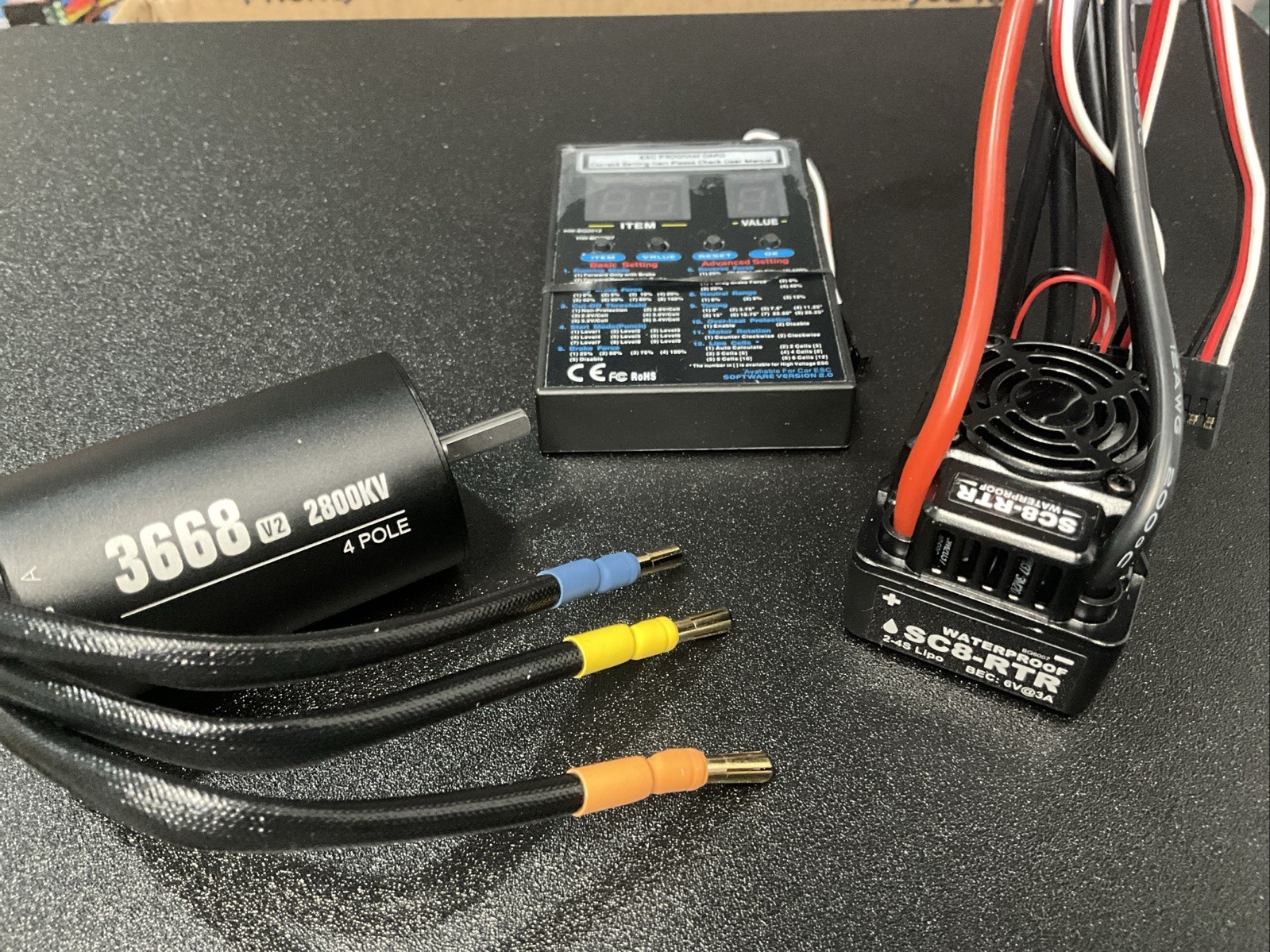 SC8 120A 3668 2800KV Brushless ESC Motor Combo For Arrma 1/1