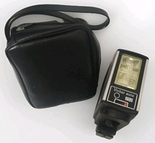 Vivitar Auto 252 Electronic Mount Flash  Zipper Case Made Japan Vintage Read 